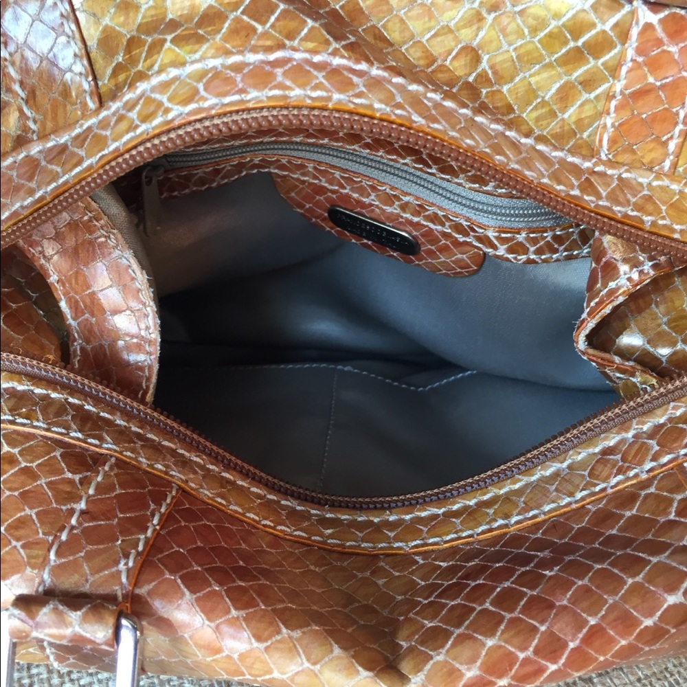 Francesco Biasia Orange Leather Purse - Picture 6 of 8